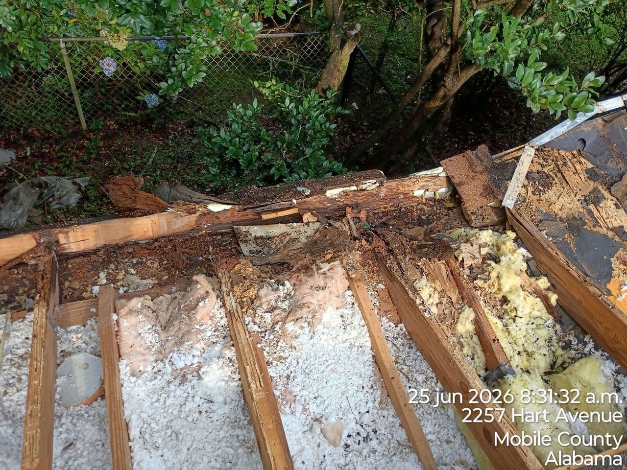 Roof repair work by All Phase Roofing, June 2026