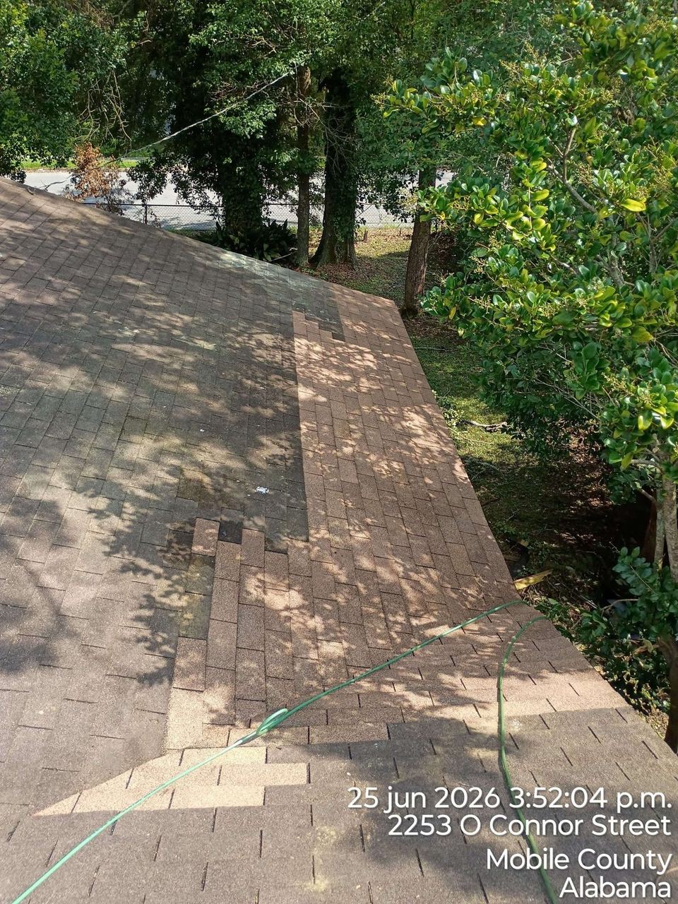 Roof repair work by All Phase Roofing, June 2026